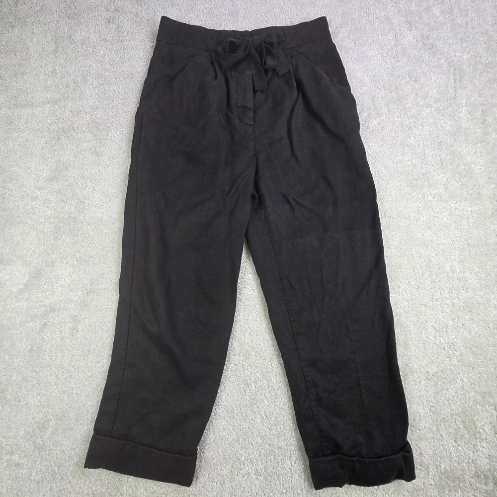 Wilfred Aritzia Allant Lined Blend Pants Women's Size 2 Black Tie